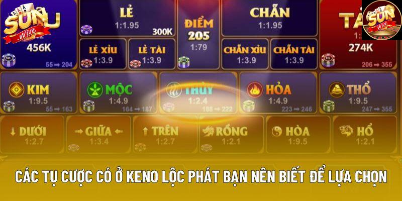 Các tụ cược có ở Keno Lộc Phát bạn nên biết để lựa chọn Các tụ cược có ở Keno Lộc Phát bạn nên biết để lựa chọn