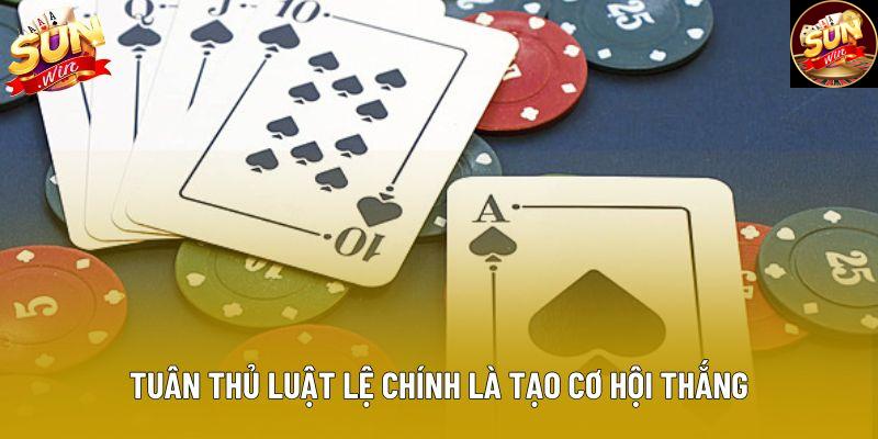 Tuân thủ luật lệ chính là tạo cơ hội thắng Tuân thủ luật lệ chính là tạo cơ hội thắng