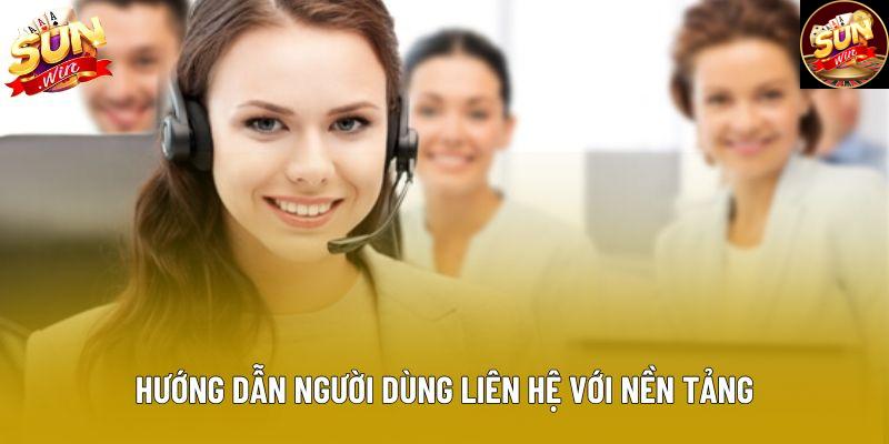 Hướng dẫn người dùng liên hệ với nền tảng
