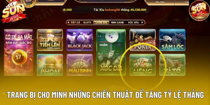 Trang bị cho mình những chiến thuật để tăng tỷ lệ thắng Trang bị cho mình những chiến thuật để tăng tỷ lệ thắng