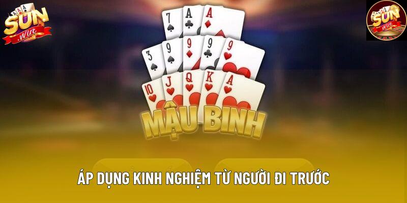 Áp dụng kinh nghiệm từ người đi trước Áp dụng kinh nghiệm từ người đi trước
