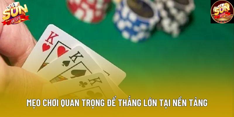Mẹo chơi quan trọng để thắng lớn tại nền tảng Mẹo chơi quan trọng để thắng lớn tại nền tảng