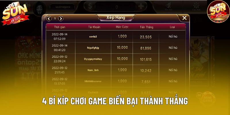 4 bí kíp chơi game biến bại thành thắng 4 bí kíp chơi game biến bại thành thắng