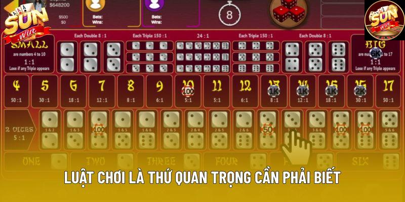 Luật chơi là thứ quan trọng cần phải biết Luật chơi là thứ quan trọng cần phải biết