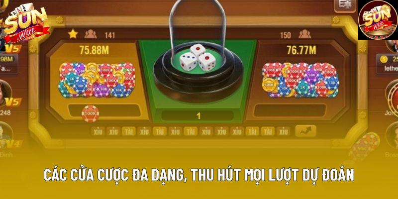 Các cửa cược đa dạng, thu hút mọi lượt dự đoán Các cửa cược đa dạng, thu hút mọi lượt dự đoán