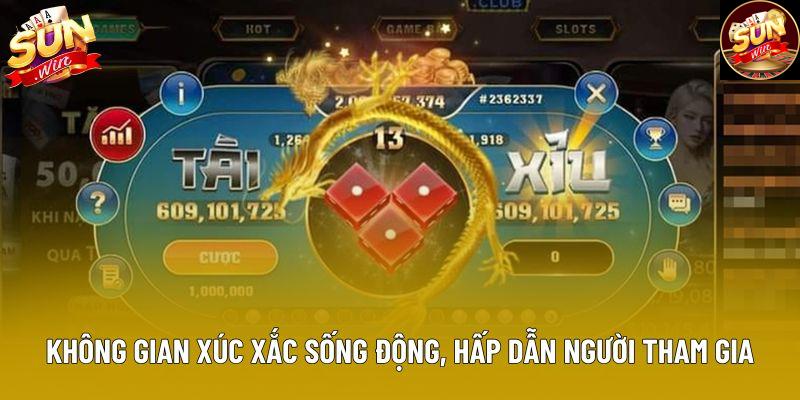 Không gian xúc xắc sống động, hấp dẫn người tham gia Không gian xúc xắc sống động, hấp dẫn người tham gia