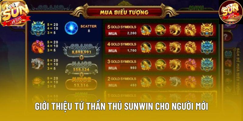 Giới thiệu tứ thần thú sunwin cho người mới Giới thiệu tứ thần thú sunwin cho người mới