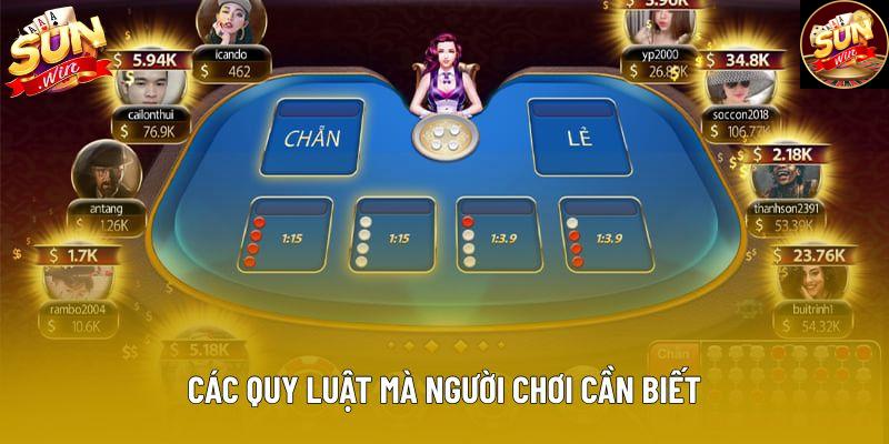 Các quy luật mà người chơi cần biết Các quy luật mà người chơi cần biết
