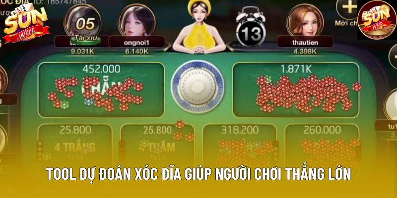 Tool dự đoán xóc đĩa giúp người chơi thắng lớn